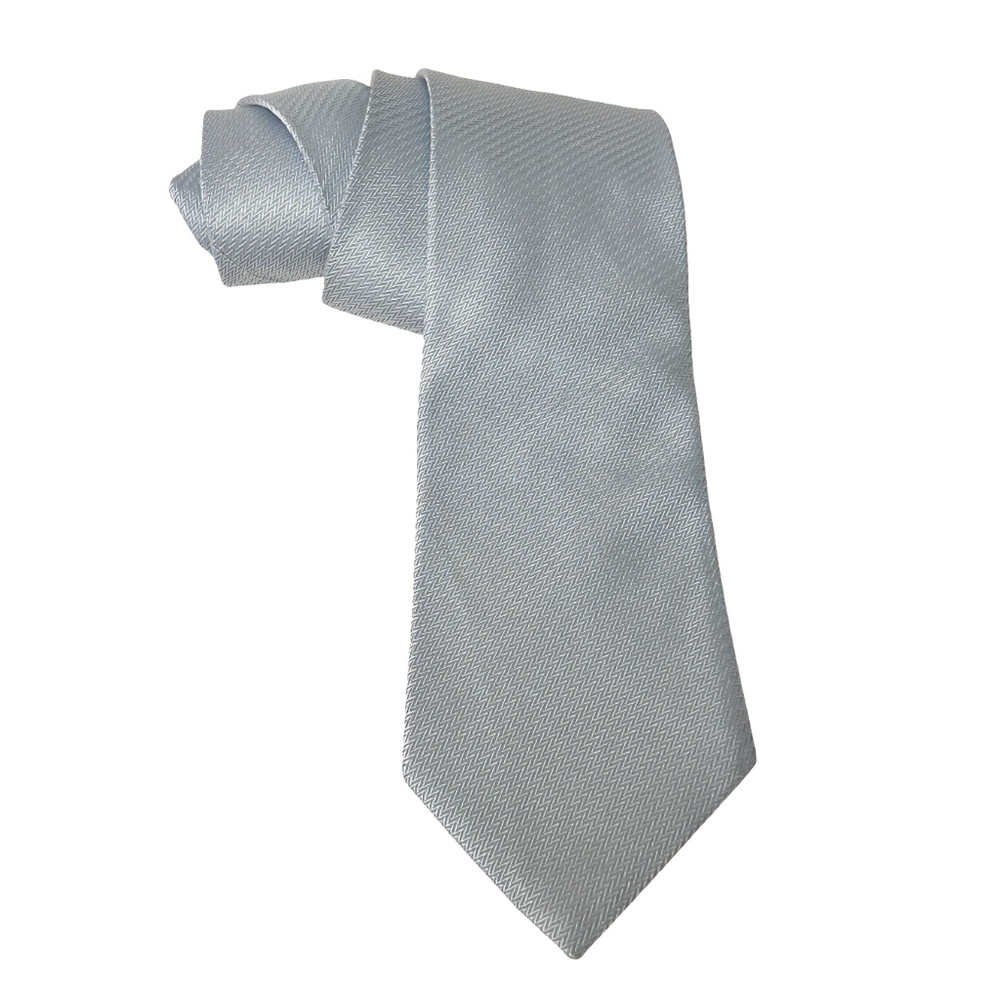 Dunhill London Tie Necktie Blue Sheen Silk Made in England EUC